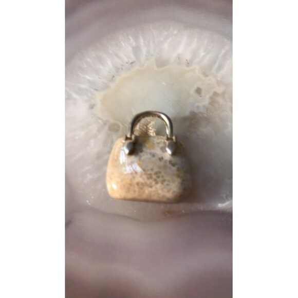 Jewelry - Coral Jade Purse Pendant